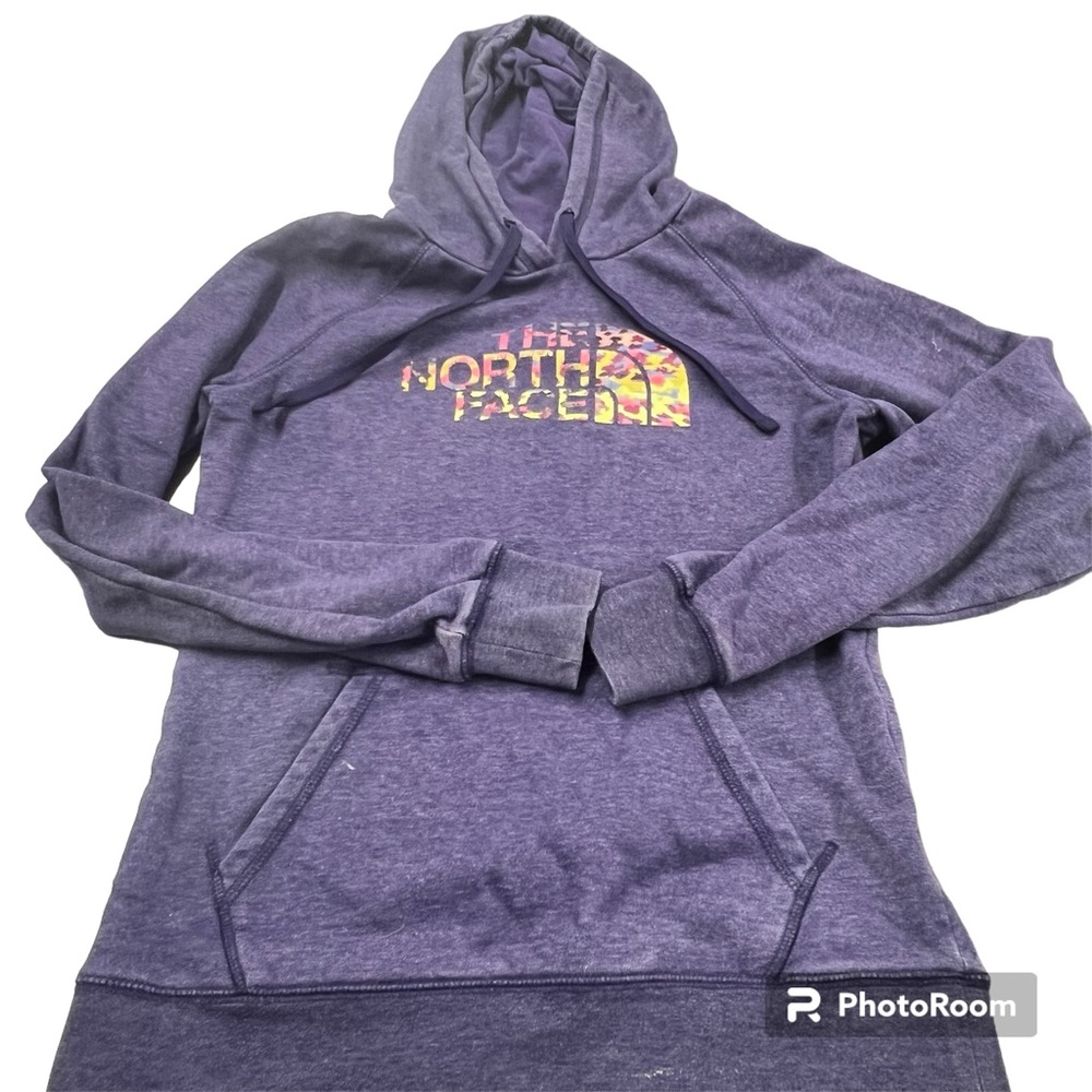 THE NORTH FACE purple hooded sweatshirt size M